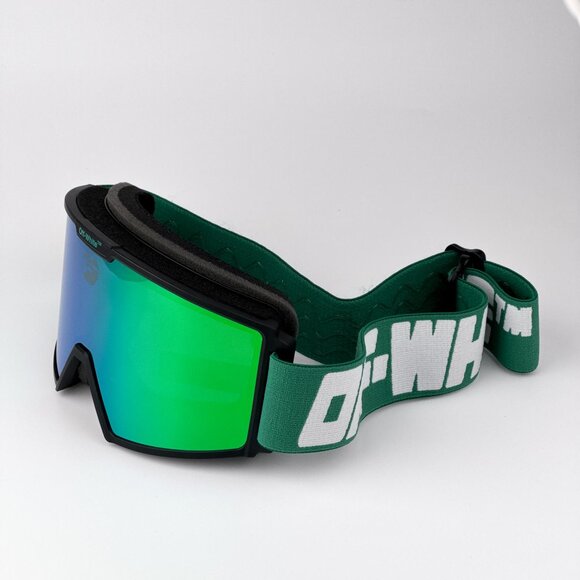 Off-White Ski Goggles – Black/Green Frame with Green Mirror Lens | Model OERI055 - Picture 8 of 11